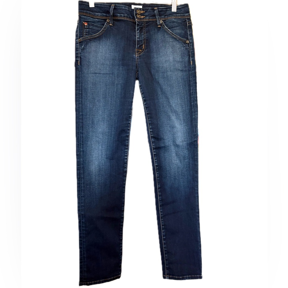 Hudson Nicole Ankle Skinny Stretch Double Button & Flap Button Pocket Jeans